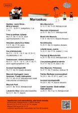 Maunula-talon marraskuun 2025 kuukausikalenteri