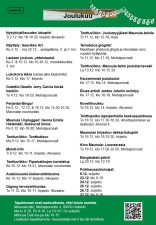 Maunula-talon kuukausikalenteri joulukuu 2025.